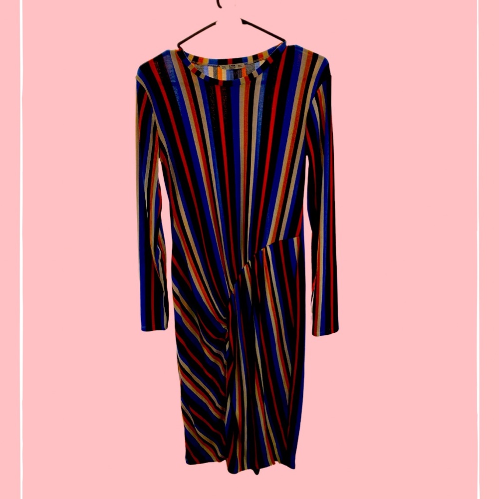 Stripped Maternity Dress